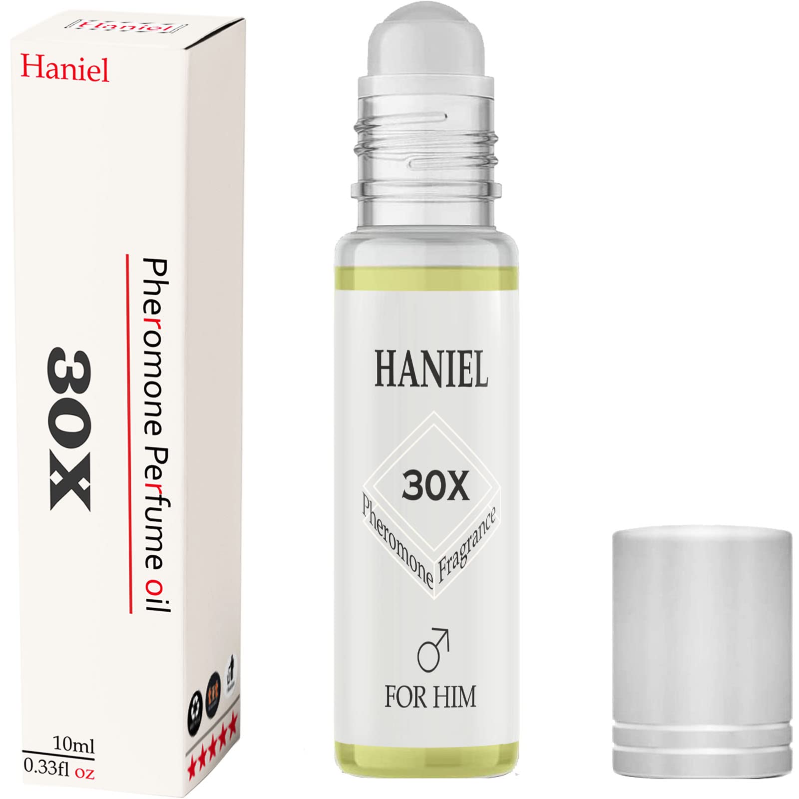 Haniel Roll-on Pheromone Cologne for Men - Original Perfume Oil to Enhance Natural Charisma & Attraction | Premium Pheromone Cologne for Confidence & Seduction | Perfect for Date Nights, Social Events & Everyday Wear