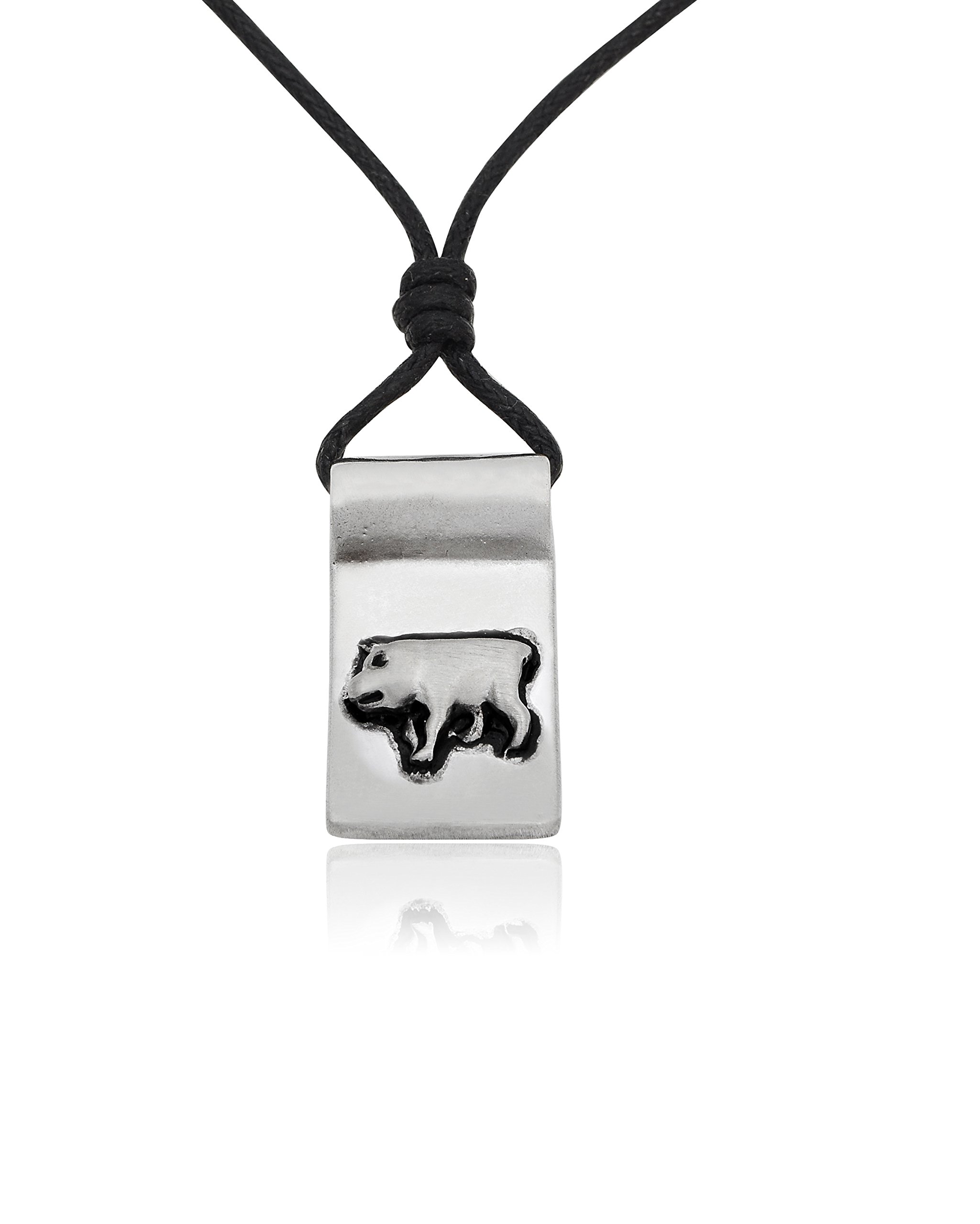 Stylish Pig Silver Pewter Charm Necklace Pendant Jewelry for Women - Elegant Animal Jewelry Gift for Birthday, Christmas & Everyday Wear