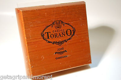 Carlos Torano 1916 Wooden Cigar Box - Premium Humidor for Cigar Aficionados | Perfect for Home, Office & Gifting