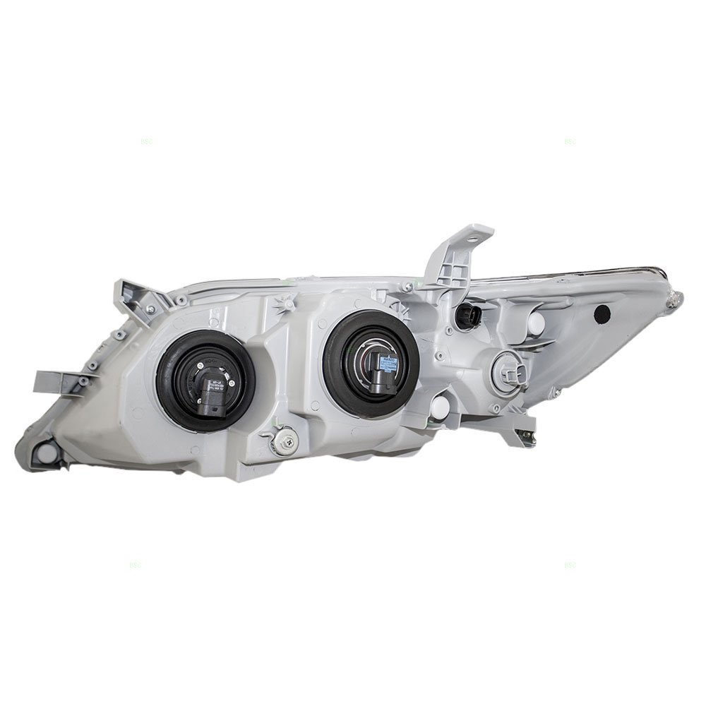 Brock Replacement Headlight Headlamp with Clear Lens Compatible with Toyota Camry 81110-06500 - Perfect for Night Driving & Vehicle Safety