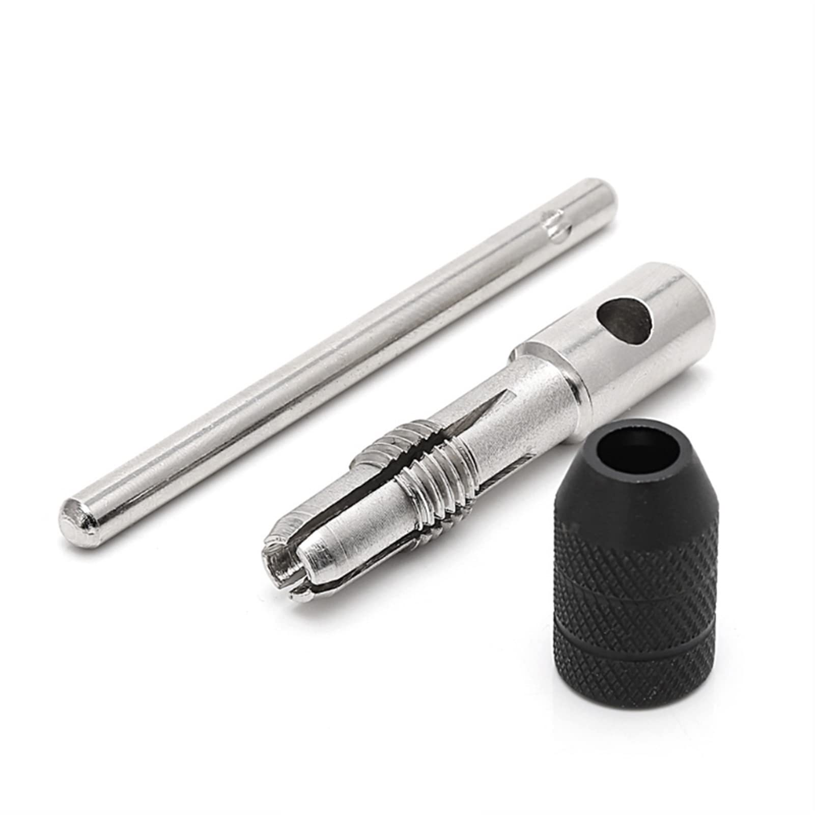 DOLUNTO 5-Piece T-Type Hand Screw Thread Tap Set - M3/M4/M5/M6 Reamer Kit with Twist Drill Bits & Wrench for Metalworking, DIY Projects, and Home Repairs