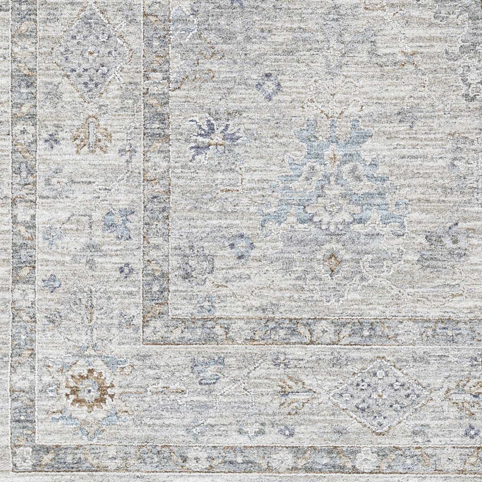 Hauteloom Rochedale Modern Area Rug for Living Room & Bedroom - Soft Beige, Blue, Green 6'7