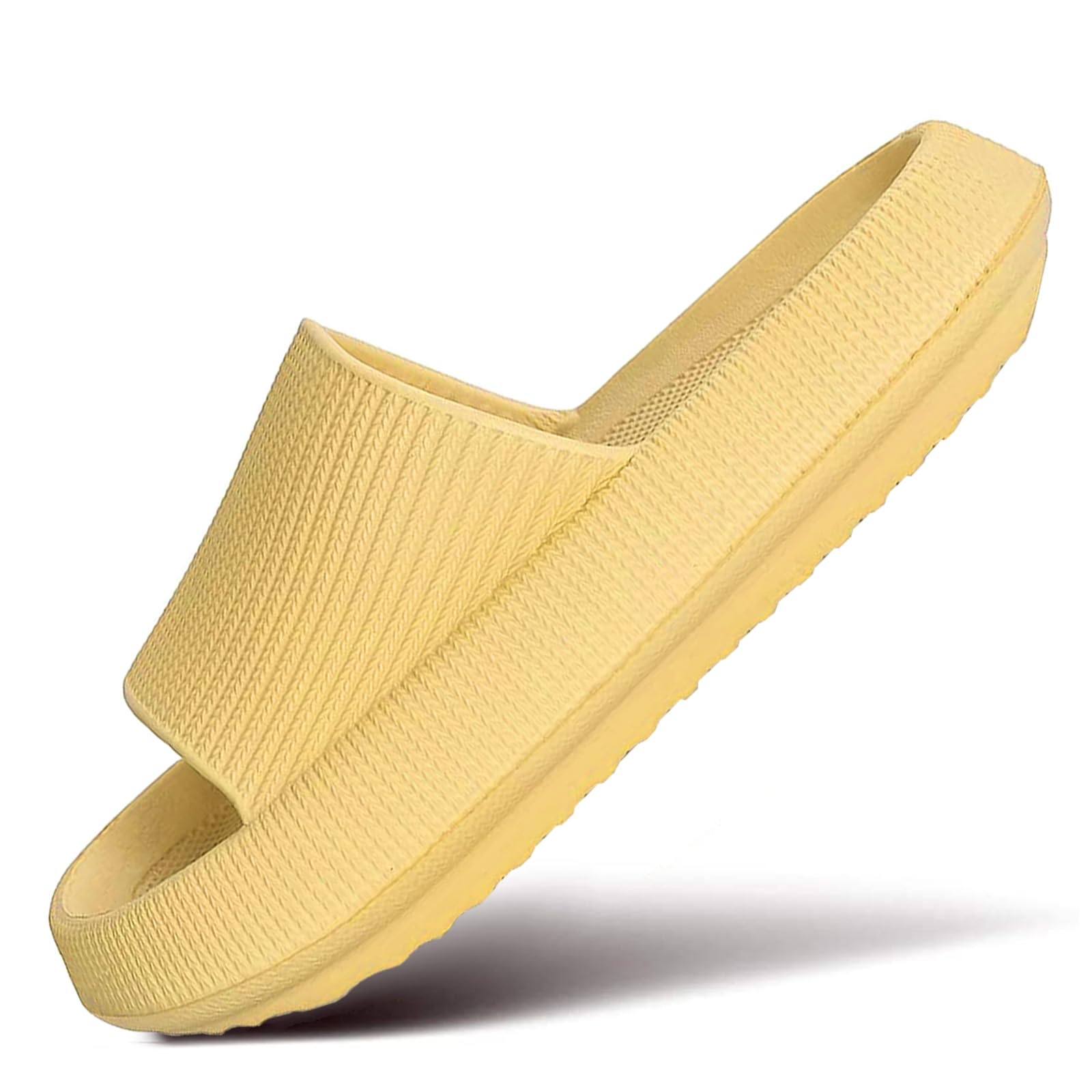 Miscloder Cloud Slippers for Women and Men - Ultra Soft Pillow Slippers with Non-Slip Sole | Thick Cushioned Shower Sandals for Bathroom, Spa, and Indoor Use | Super Comfortable House Shoes for Relaxation