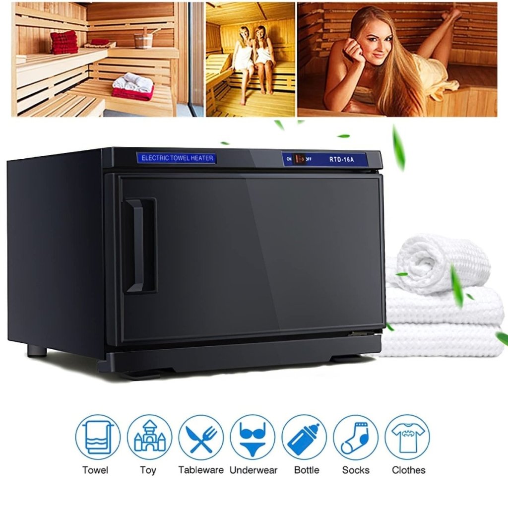 16L Hot Towel Warmer with UV Sterilizer | Fast Heating Electric Towel Warmer Cabinet | Perfect for Spas, Salons & Home Use - TW203