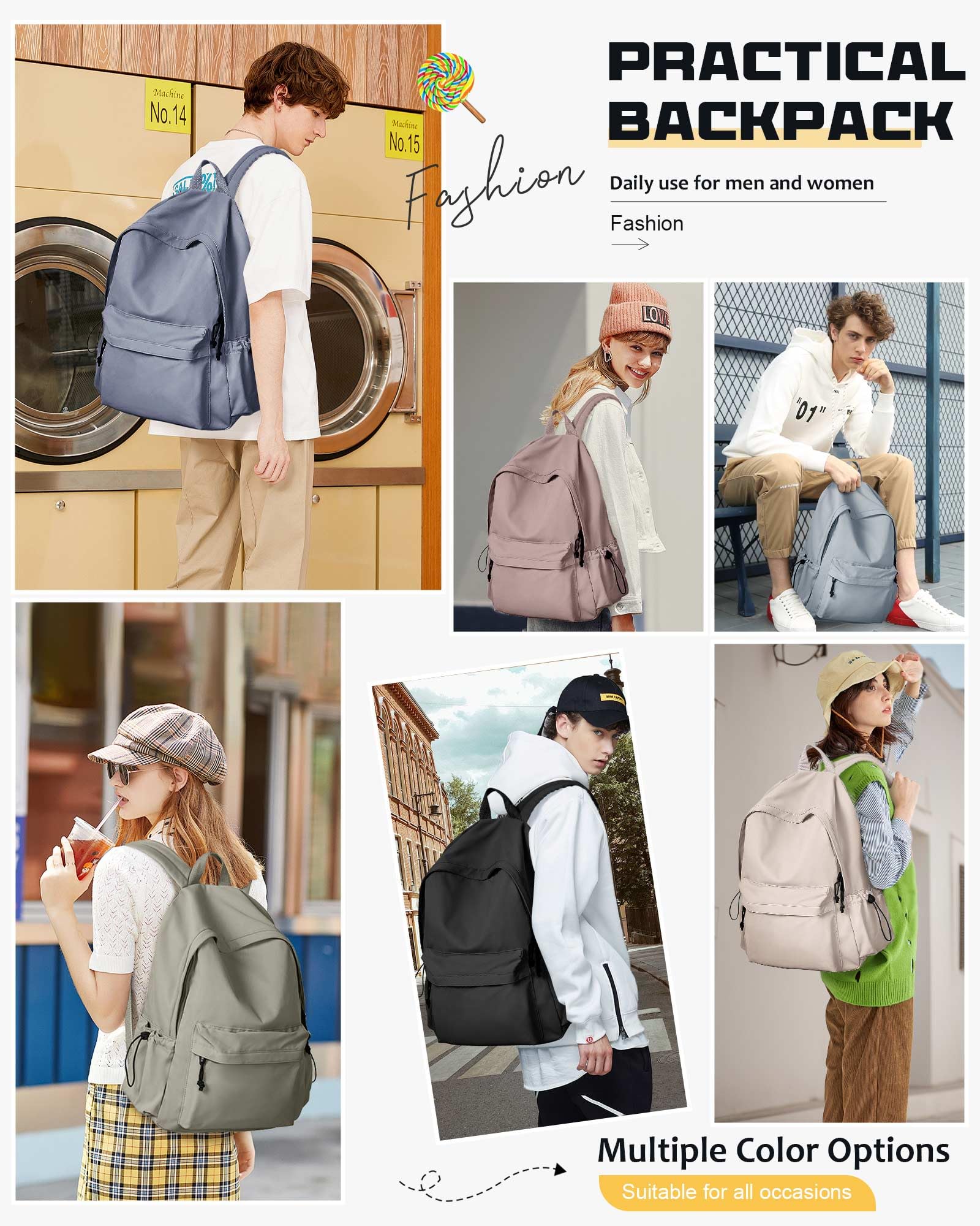 Women's Waterproof Gym Backpack - Foldable Sports Bag for Yoga & Travel