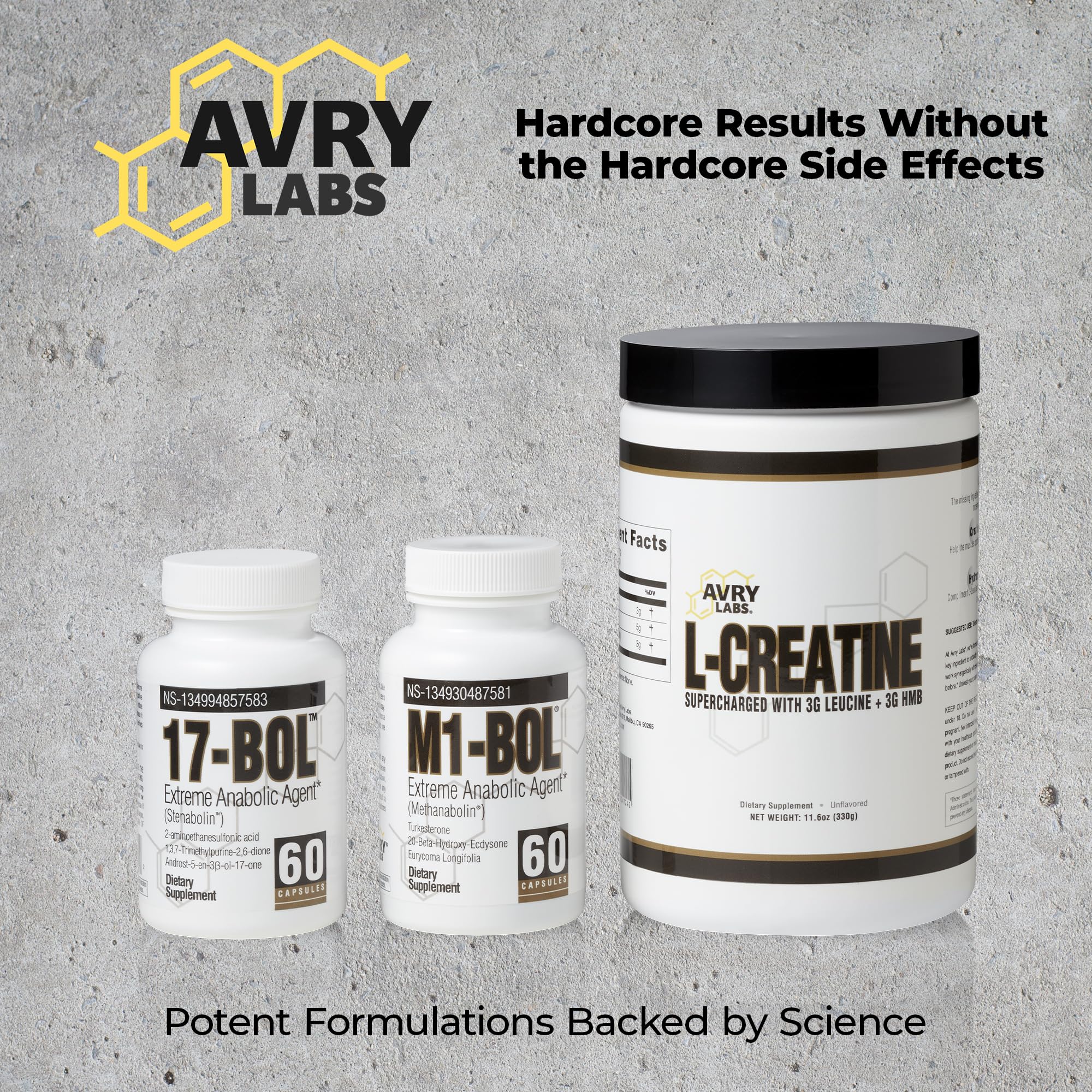 Avry Labs Extreme Anabolic Supplement with Turkesterone - Vegan Muscle Growth & Strength Booster for Men - Supports Recovery & Natural Testosterone Levels - 60 Capsules - Ideal for Bodybuilding, Fitness & Workout Recovery