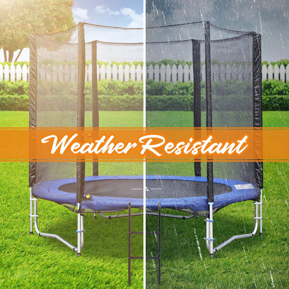 Best Outdoor Trampoline Safety Ladder for Kids & Adults - Heavy Duty Adjustable Step Stool with Non-Slip Surface - Perfect for Backyard, Playground & Trampoline Access