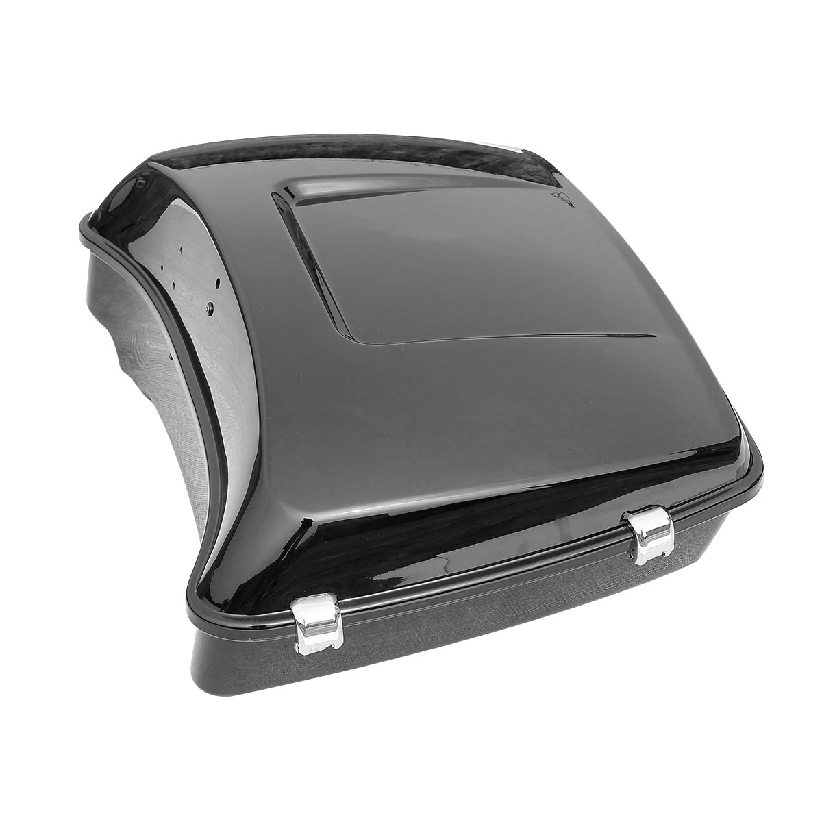 Vivid Black Chopped Tour Pack Luggage Kit for Harley Davidson Touring Road King, Road Glide, Street Glide & Select CVO Models (2014+) - Perfect for Long Rides, Road Trips & Motorcycle Travel Accessories