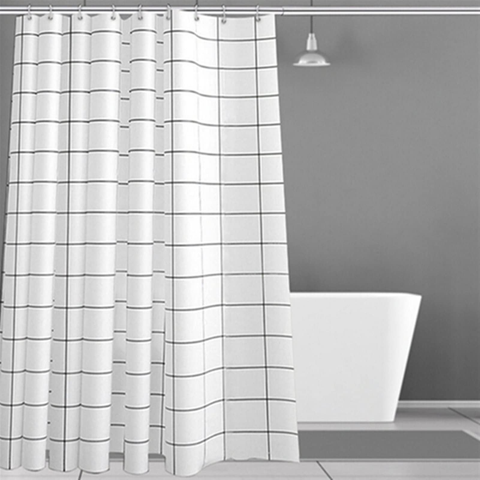 YOOUS Modern Starfish Shower Curtain Set - Waterproof PEVA Bathroom Curtain with Seaside Design, Anti-Mildew for Shower Room | Perfect for Beach-Themed Bathrooms & Coastal Home Decor
