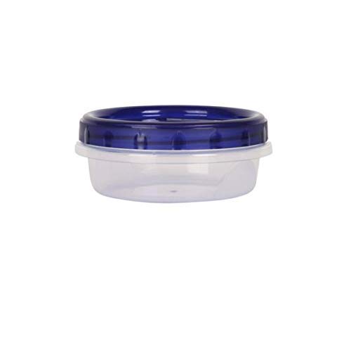 HomeyGear 12-Pack 8oz Small Twist Top Food Storage Containers - Leak Proof & Airtight BPA-Free Canisters with Screw & Seal Lids - Stackable Reusable Kitchen Essentials for Snacks, Spices, Meal Prep & Leftovers