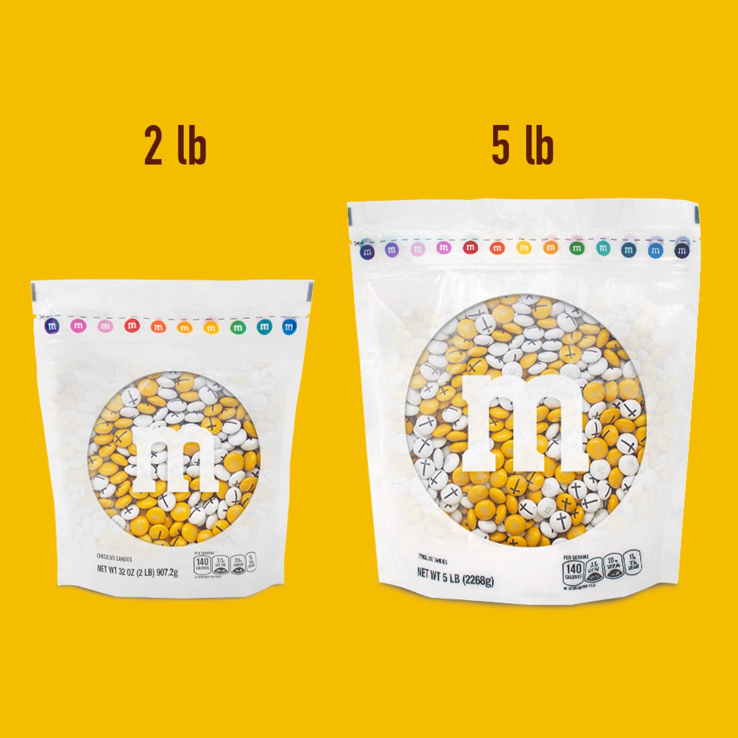 M&M'S Milk Chocolate Bulk Candy - 2lb Bag with Cross Design for Baptism, Christening Gifts, Cupcake Decorations & Party Favors | Perfect for Baby Showers, Religious Celebrations & Sweet Table Displays