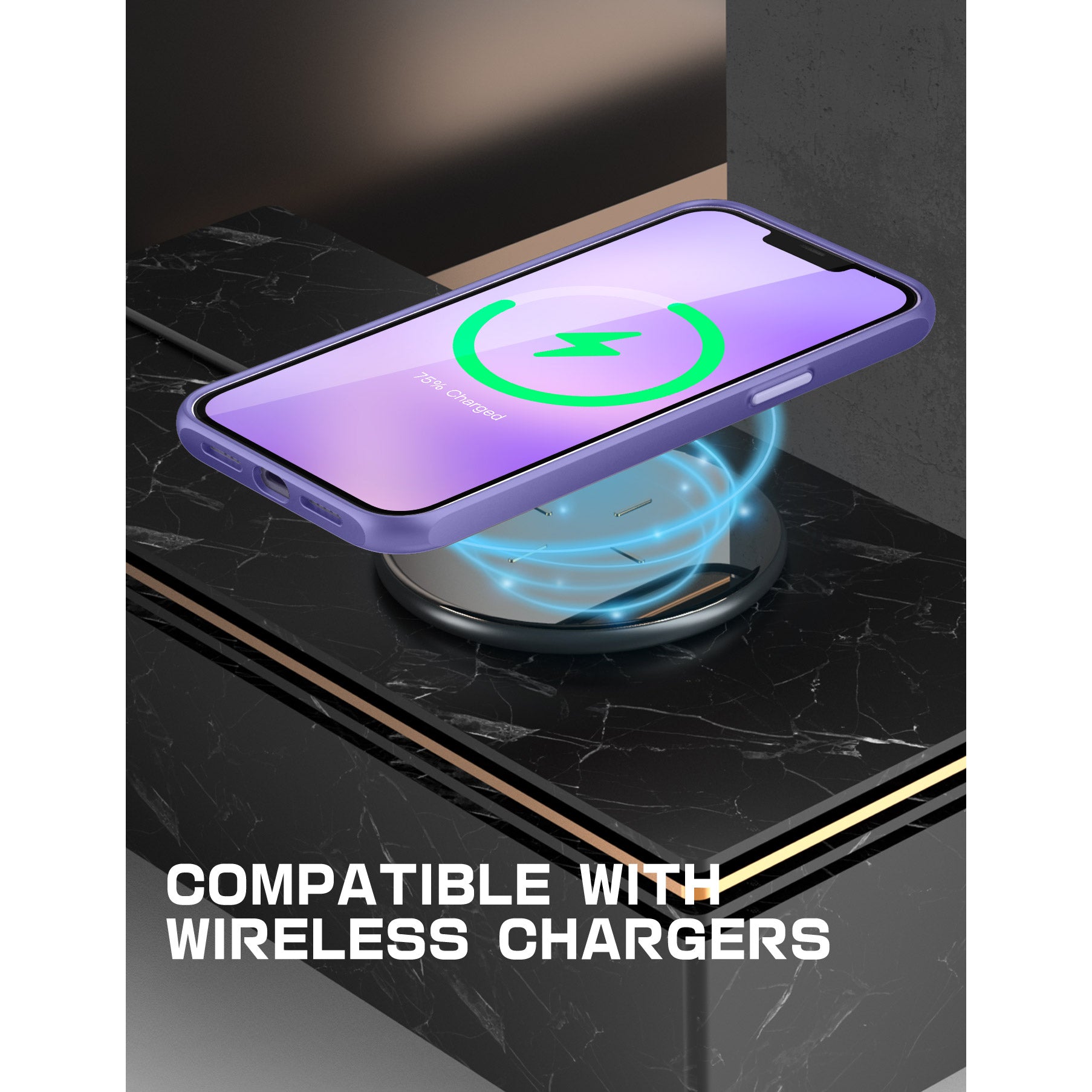iPhone 14 Plus Case 6.7 Inch - Slim Clear Protective Cover with Shock Absorption | Unicorn Beetle Style in Deep Purple | Perfect for Daily Use, Travel & Outdoor Activities