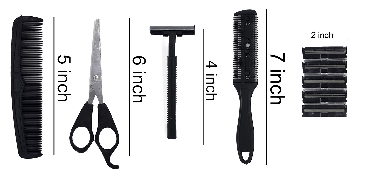 Professional Hair Cutting Comb Set for Salon & Home Use - EKAN Styling Combs for Hairdressers, Barbers & DIY Styling (Multicolor) | Perfect for Haircuts, Styling, Detangling & Salon Treatments