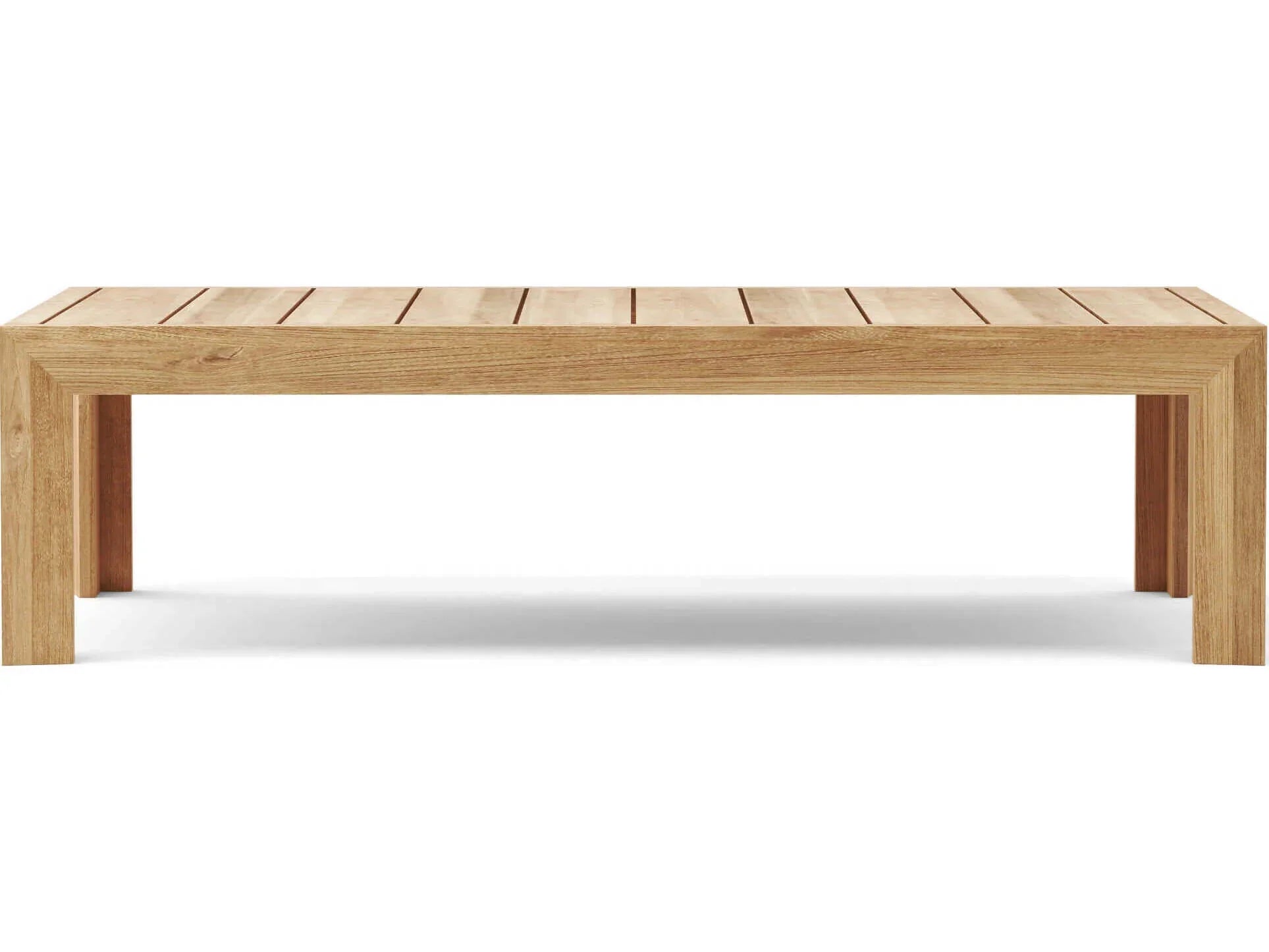 Anderson Teak Smyrna Outdoor Coffee Table DS 855 - Weather-Resistant Teakwood Patio Furniture for Garden, Poolside & Deck - Modern Outdoor Living Room Decor