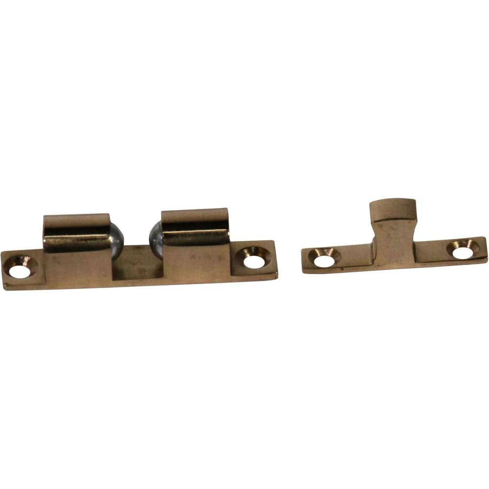 Fixworx 70mm Double Ball Brass Catch - Heavy Duty Cabinet & Furniture Hardware for Drawers, Doors, and DIY Projects