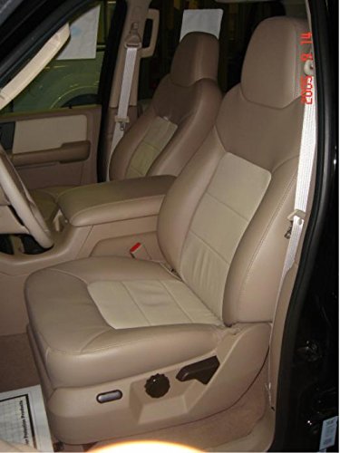 Premium Durafit Custom Seat Covers for Ford F150 - 40/60 Split High Back Front Seats in Tan Twill Fabric with Molded Headrests & Console Lid Opening | Includes Seat Belt & Latch Cutouts | Perfect for Truck Protection & Comfort During Commutes, Road Trips & Off-Road Adventures