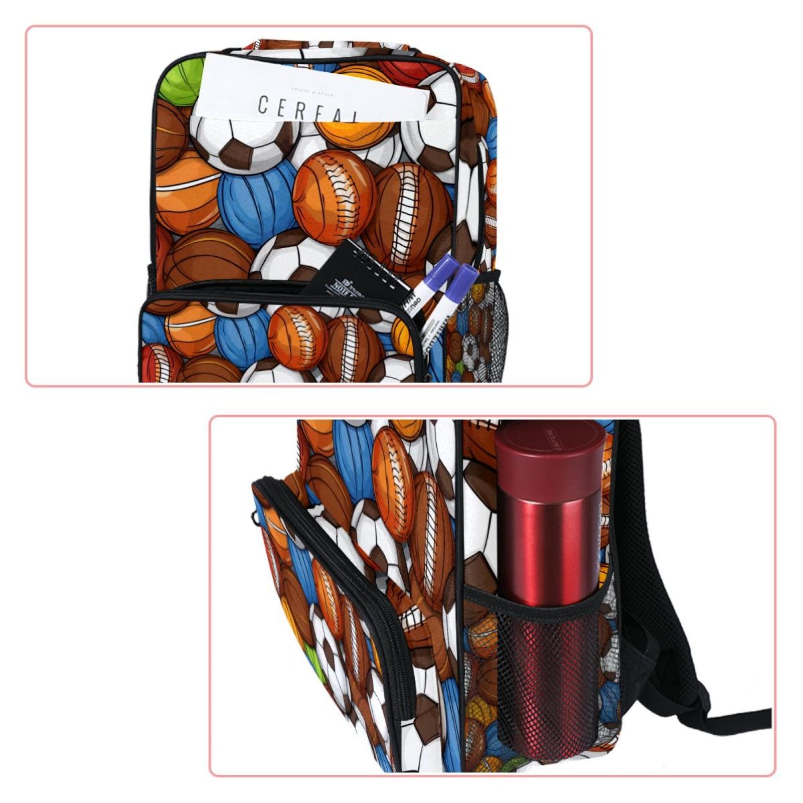 Best Travel & Work Backpack for Men & Women - Durable Sports Backpack for Basketball, Football, Volleyball - Perfect for Gym, School, Office & Outdoor Adventures