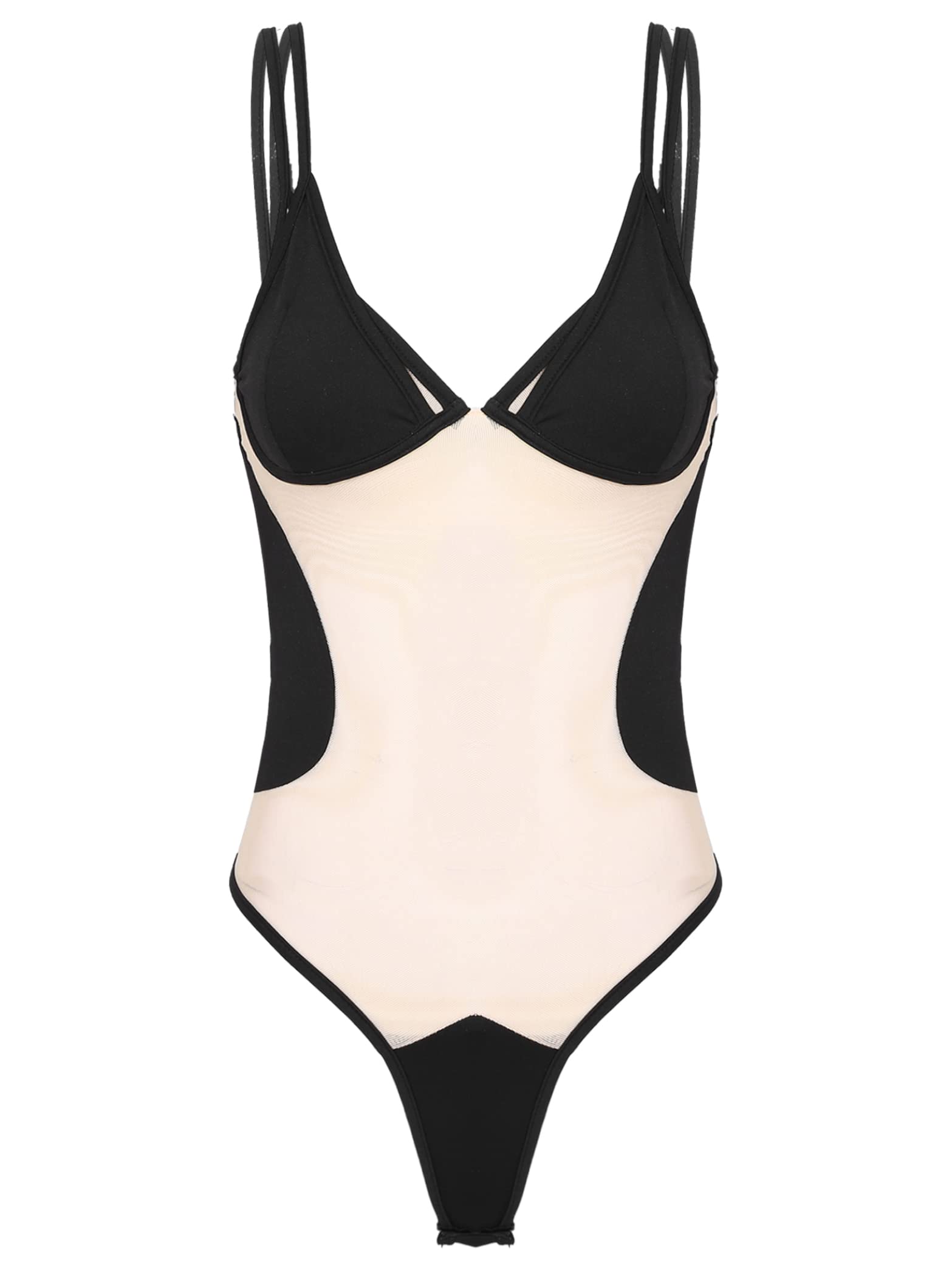 Women's One Shoulder Tummy Control One Piece Swimsuit - Sexy Mesh Bathing Suit for Beach, Pool & Vacation | Plus Size Swimwear for Women