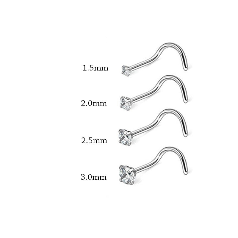 18K Gold Small Nose Stud Piercing Jewelry - Dainty Nose Ring for Women | Perfect for Everyday Wear, Special Occasions & Gifts