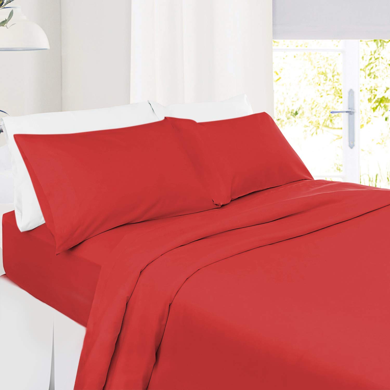 4-Piece Twin XL Sheet Set - 800 Thread Count 100% Egyptian Cotton Luxury Bed Sheets for Deep Pocket Mattress (Up to 15