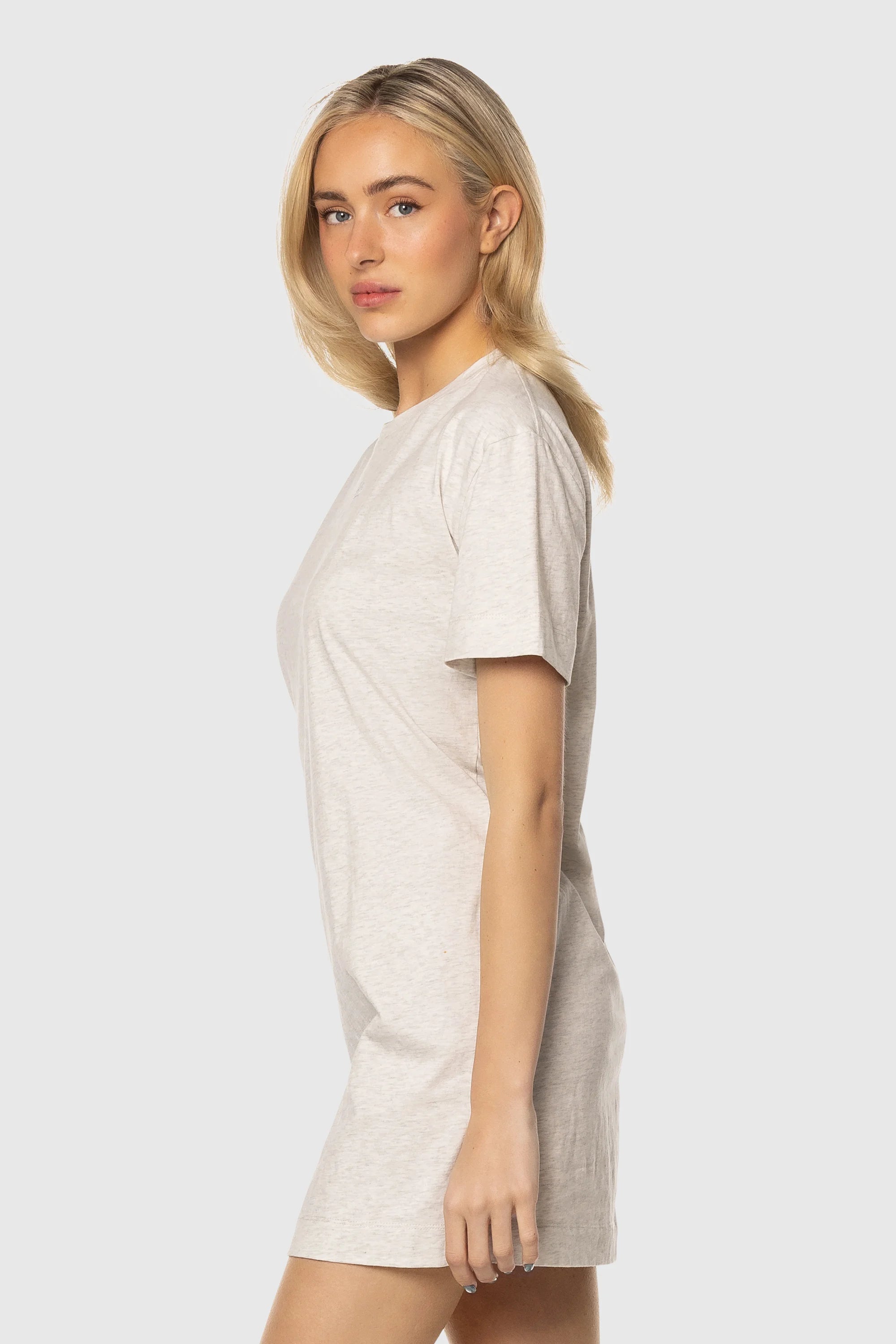 Women's Tee Dress with Speckle Print - Casual Summer T-Shirt Dress for Beach, Vacation & Everyday Wear