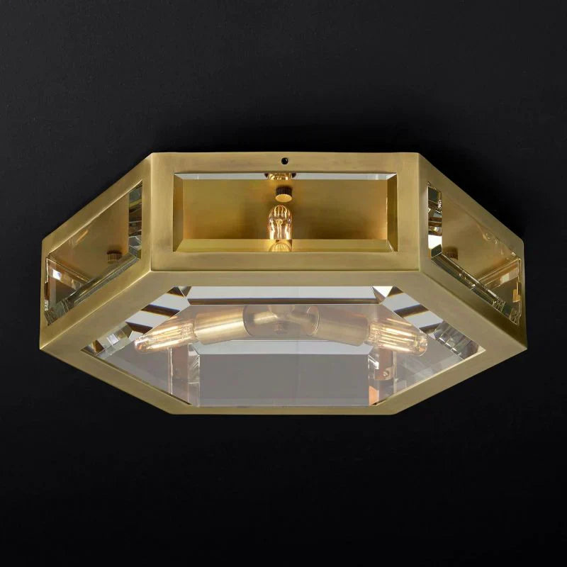 Chevalierr Flushmount Ceiling Light - Modern LED Fixture for Bedroom, Kitchen, Living Room & Hallway Lighting