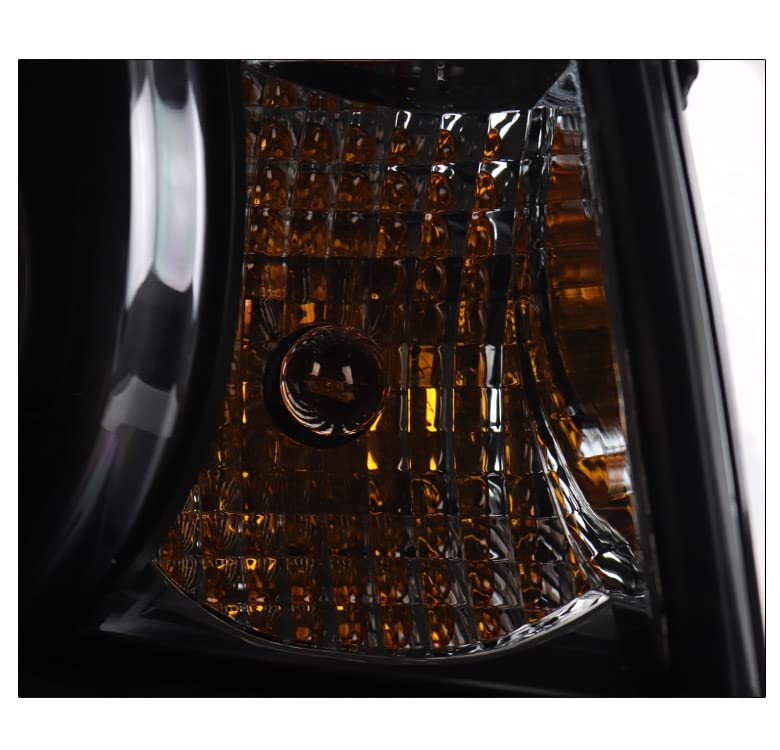 2010-2013 Chevy Camaro CCFL Halo Black/Smoke Projector Headlights with 6