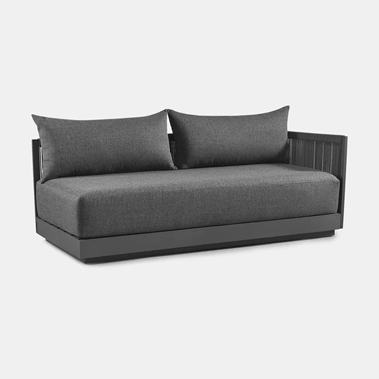 Antigua Outdoor 2-Seat Right Arm Sectional Sofa Set - Waterproof Patio Furniture for Backyard, Poolside & Garden Relaxation