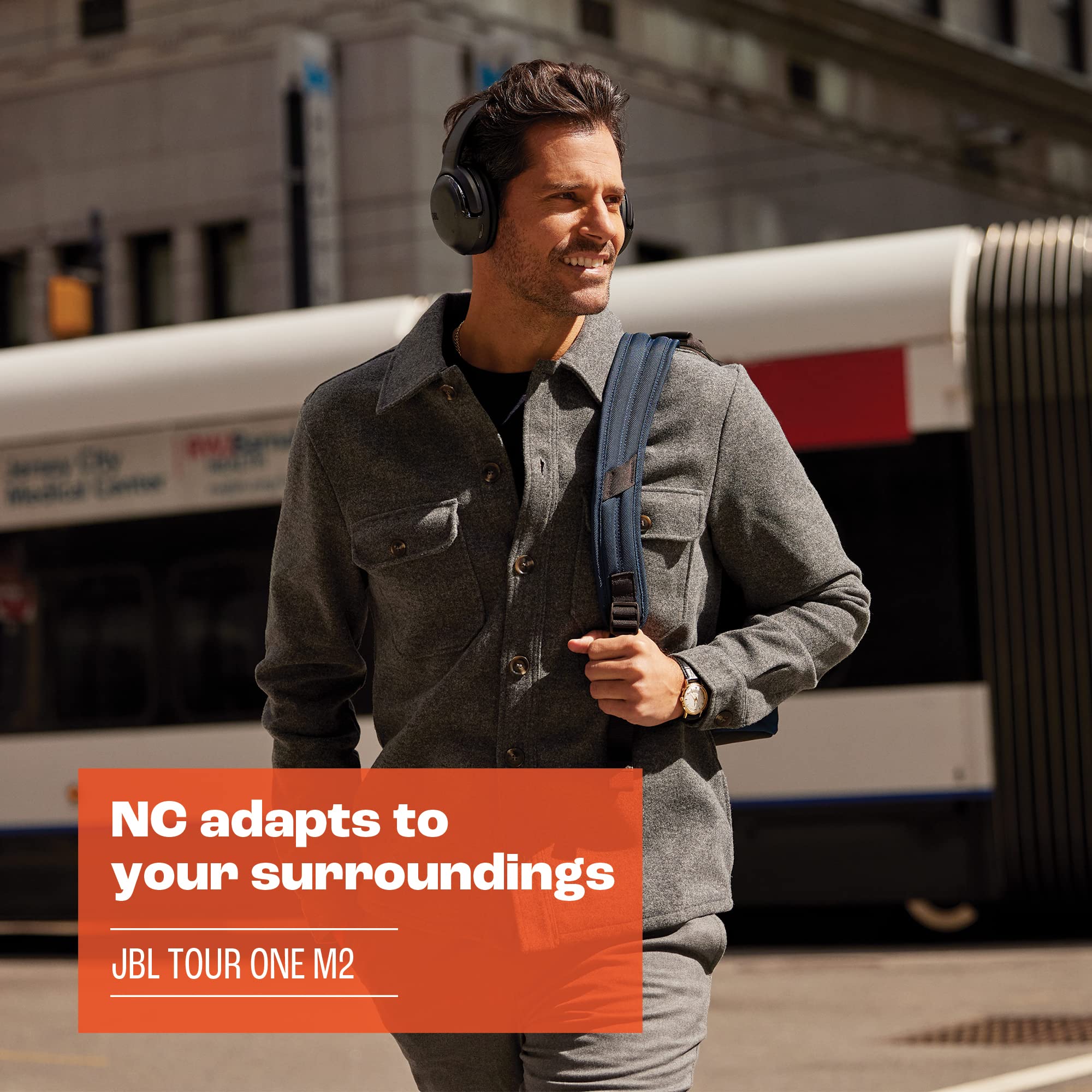 JBL Tour One M2 Wireless Over-Ear Headphones with Active Noise Cancelling, 50-Hour Battery Life, Bluetooth 5.3 - Champagne Gold | Perfect for Travel, Work & Music Lovers