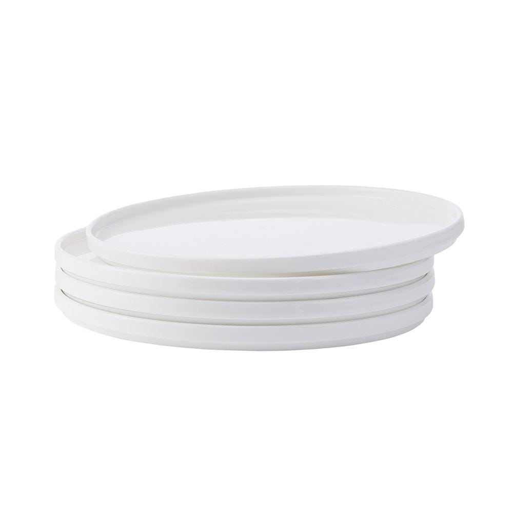 Sloane 16-Piece Dinnerware Set - Porcelain Dinner Plates, Bowls, Mugs for 4 People - Elegant Tableware for Family Dinners, Parties & Restaurant Use