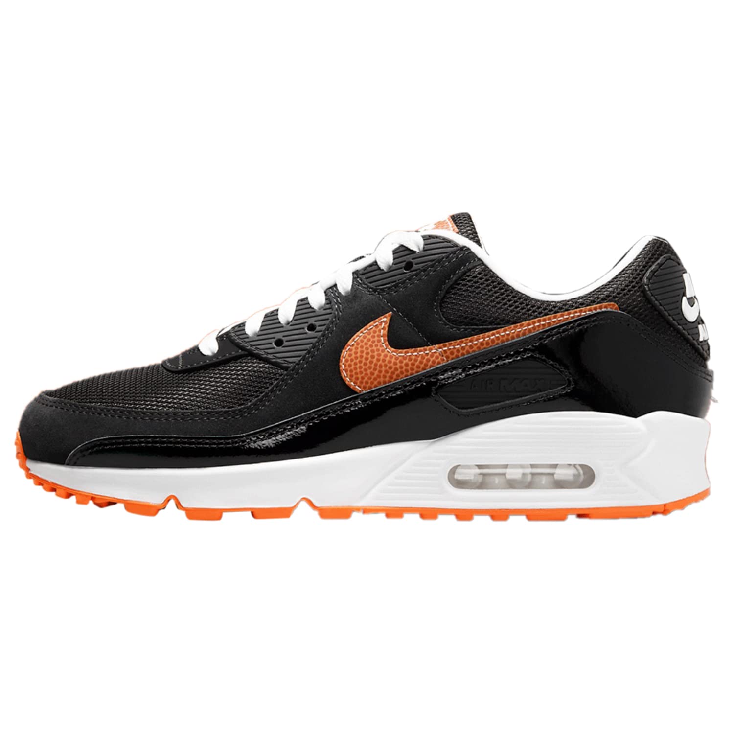 Nike Men's Air Max 90 Running Shoes - Black/White (DJ5981-001) - Size 8 | Comfortable Sneakers for Jogging, Gym Workouts & Casual Wear