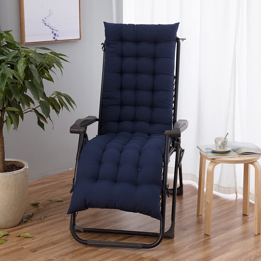**Fuomomo Patio Chaise Lounger Cushion - Thick Padded Seat Cushion for Reclining Chair & Rocking Chair with Ties, Soft & Comfortable (19x67 Inches) - Perfect for Outdoor Relaxation by Pool, Garden, or Patio**