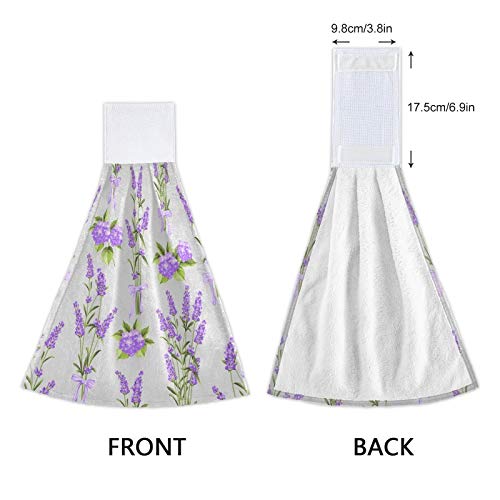 Lavender Purple Kitchen Hand Towel Set - 12