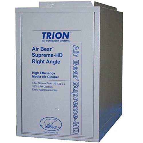 Trion 266380-510 Right Angle HD Media Air Cleaner - High Efficiency Air Filtration for HVAC Systems, Homes & Offices