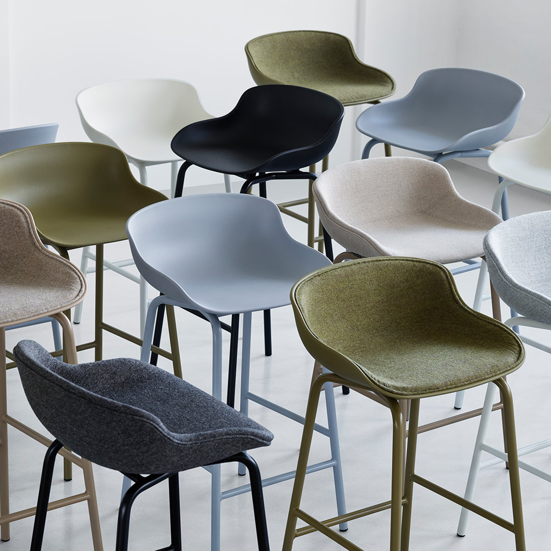 Premium Hyg Bar & Counter Stool with Front Upholstery - Modern Kitchen Island & Home Bar Seating for Dining & Entertaining