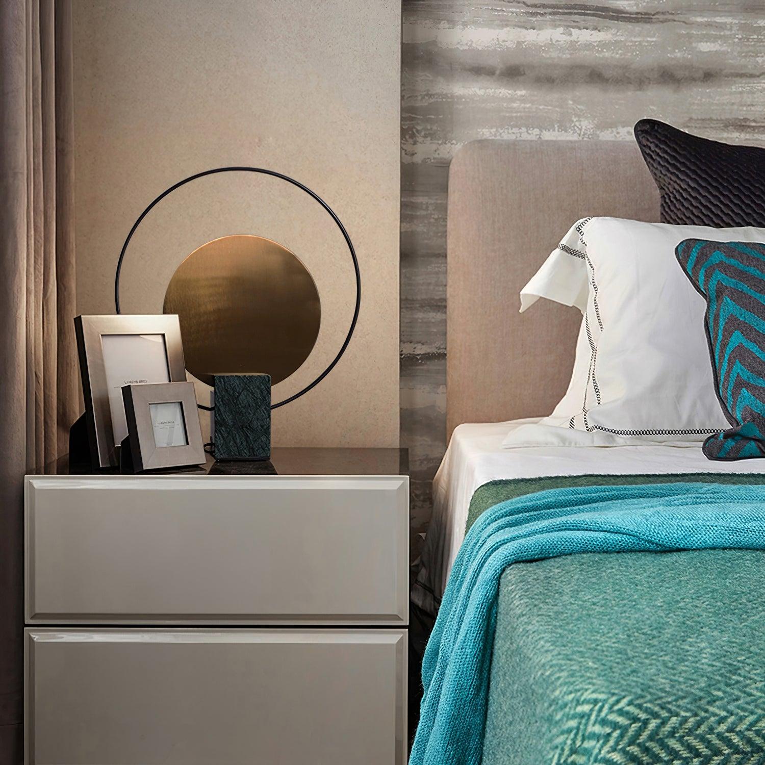 Amos Camden Table Lamp - Modern LED Bedside Lamp with USB Port & Touch Control for Bedroom, Living Room, Office - Warm White & Cool White Light Options