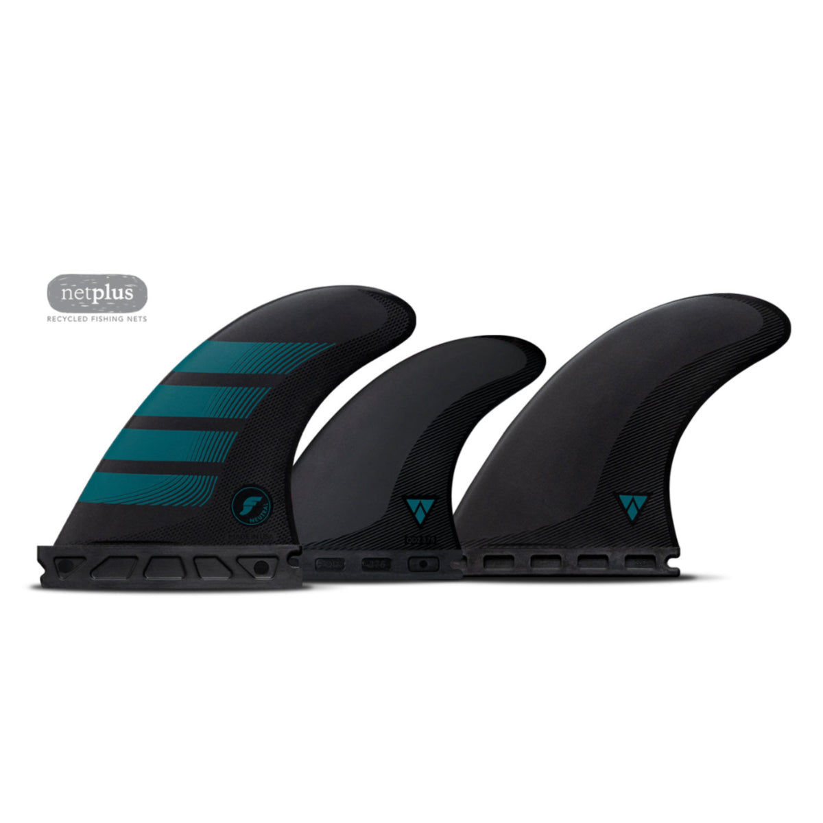 Futures 5 FIN F4 QD2 375 Alpha Carbon/Aqua Surfboard Fin - High Performance for Pro Surfers - Perfect for Big Waves and Competitive Surfing