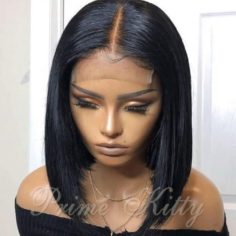 Brazilian Virgin Human Hair Wigs for Black Women - 9A Grade 150% Density 360 Lace Frontal Wig with Baby Hair - Straight 14