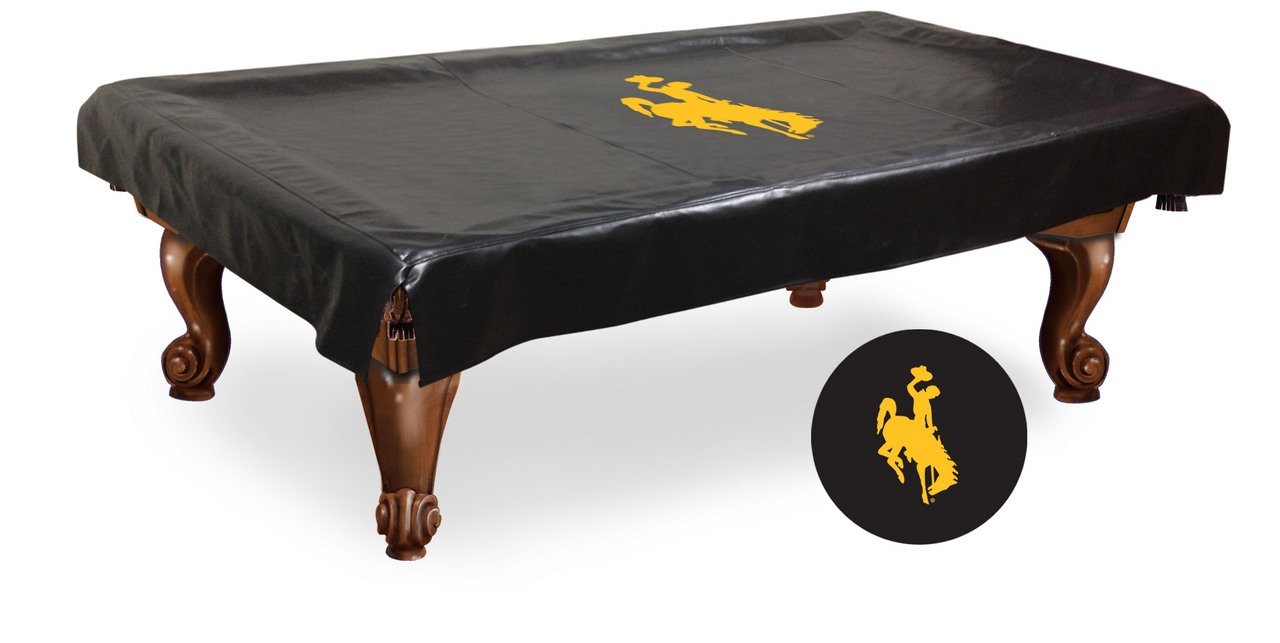 NCAA Wyoming Cowboys Billiard Table Cover - Officially Licensed Pool Table Protector for Game Room & Sports Fan Decor