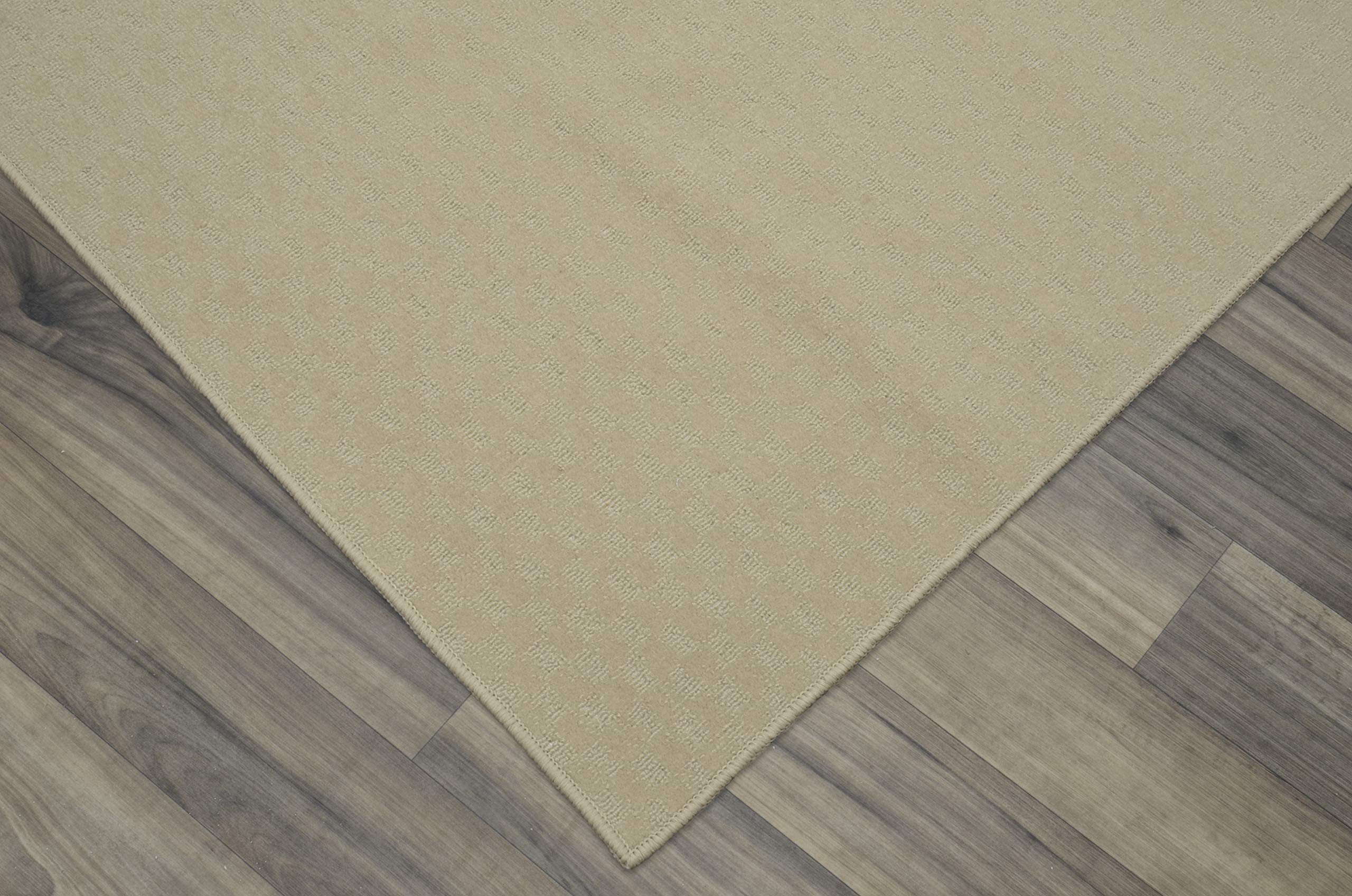 Garland Rug Medallion Area Rug 2x12 Feet, Tan - Perfect for Living Room, Bedroom, or Hallway Decor