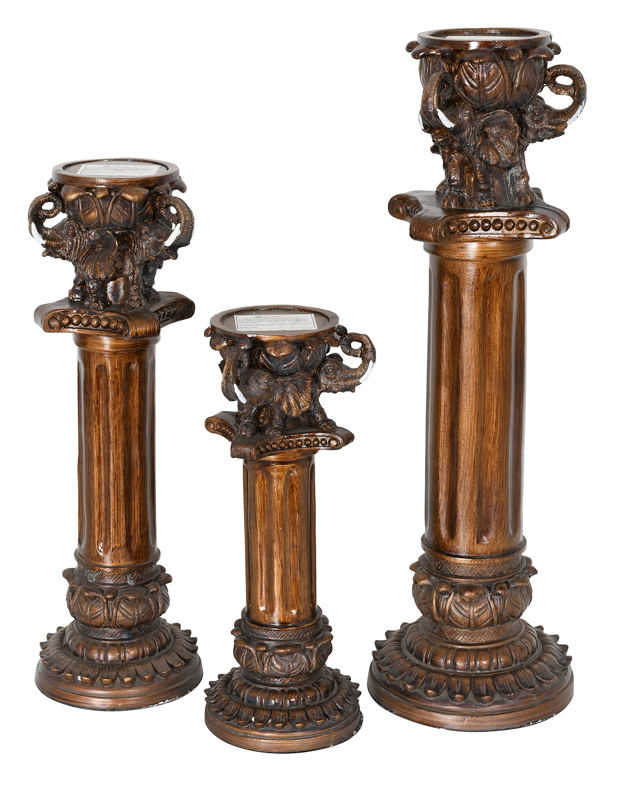 AFD Home Elephant Candle Holder - Elegant Decorative Elephant Statue for Home Decor, Wedding Centerpiece & Gift Idea - Perfect for Living Room, Bedroom, Mantel or Tabletop Display