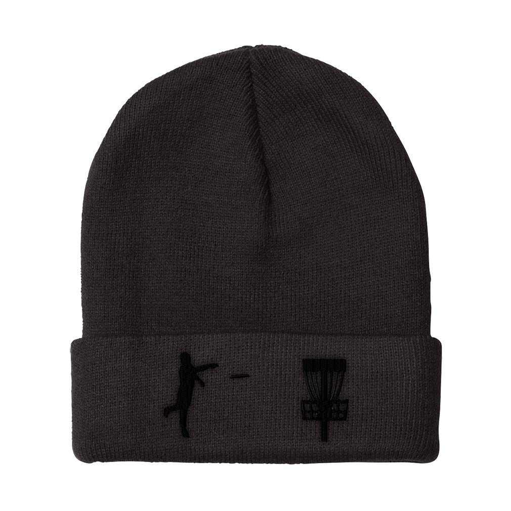 Men's & Women's Winter Beanies - Acrylic Skull Cap with Disc Golf Embroidery | Warm Knit Hats for Outdoor Sports & Casual Wear