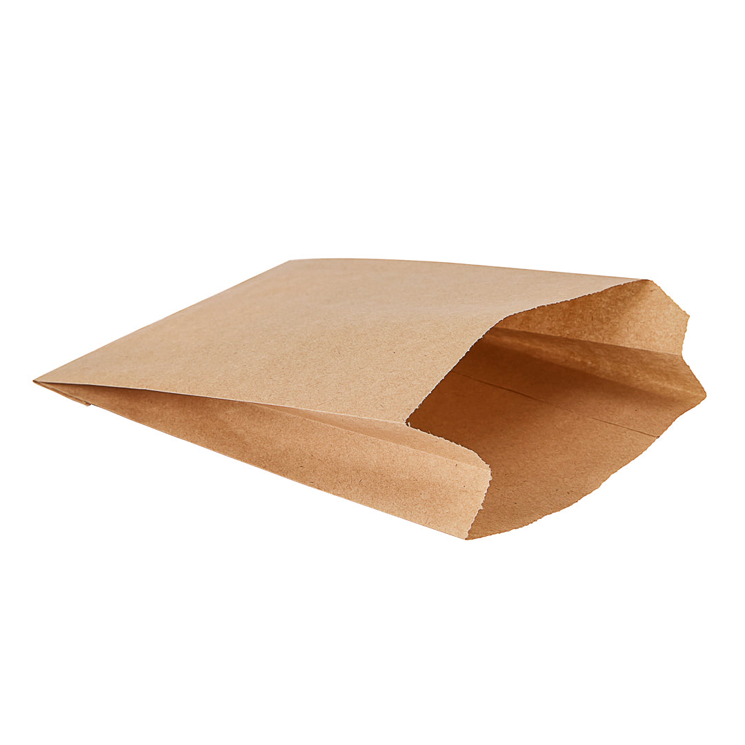 Premium Kraft Paper French Fry & Snack Bags - 7x3x11 Inches, 100 Count Box - Eco-Friendly Fast Food Packaging for Restaurants, Food Trucks & Parties