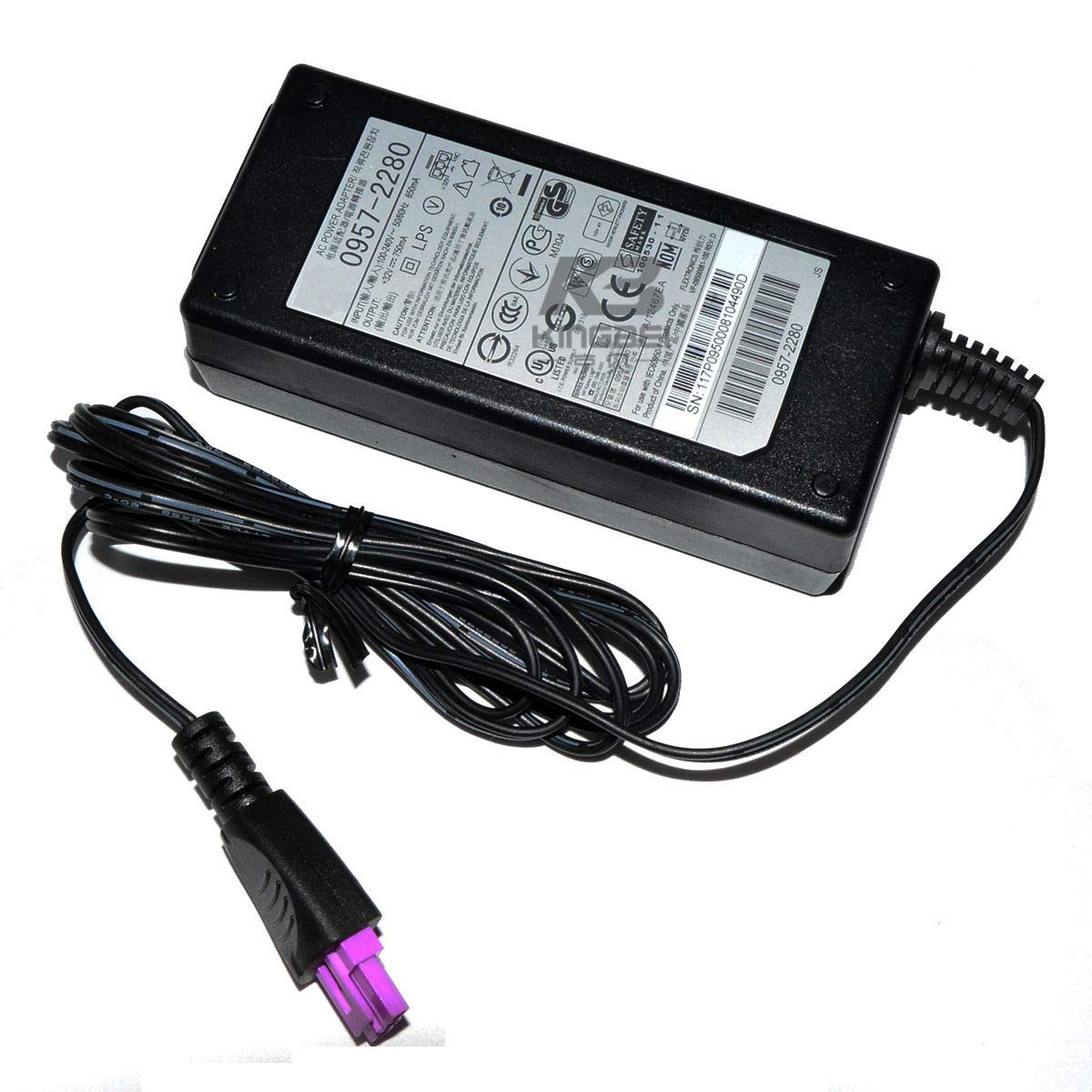 HP Photosmart D110 Series Printer AC/DC Power Adapter - SNPRH-0901 FPU CN731-64003 Replacement Charger Cord for All-in-One Inkjet Printer - Perfect for Home Office Printing & Scanning Tasks