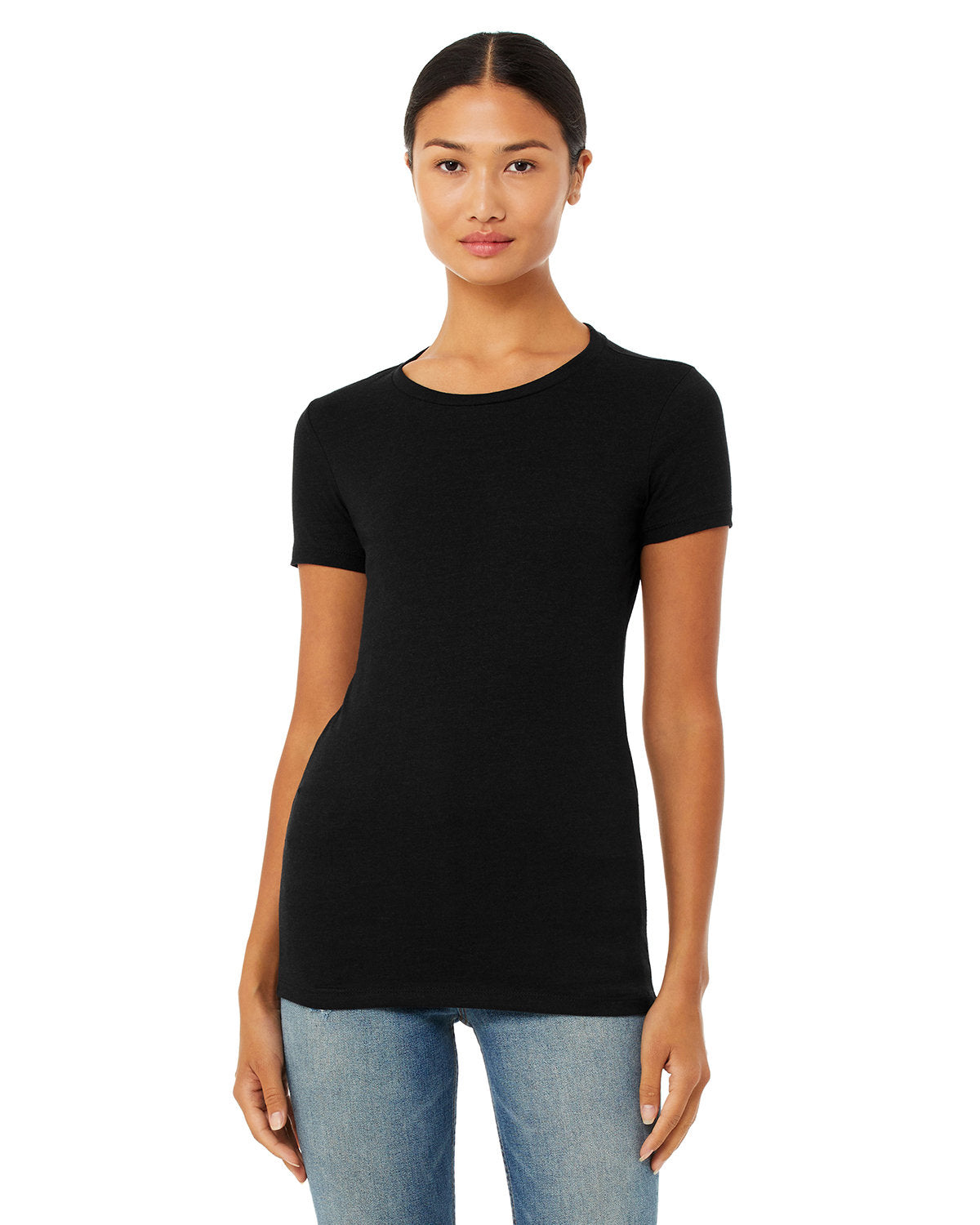 Bella + Canvas 6004 Women's Slim Fit V-Neck T-Shirt - Soft Cotton Tee for Casual Wear, Workout & Layering