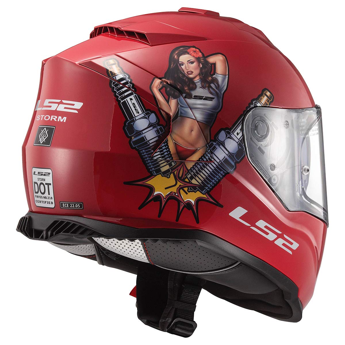LS2 Assault Full Face Motorcycle Helmet with Sun Shield - DOT Certified for Safety - Ideal for Street Riding, Touring & Commuting