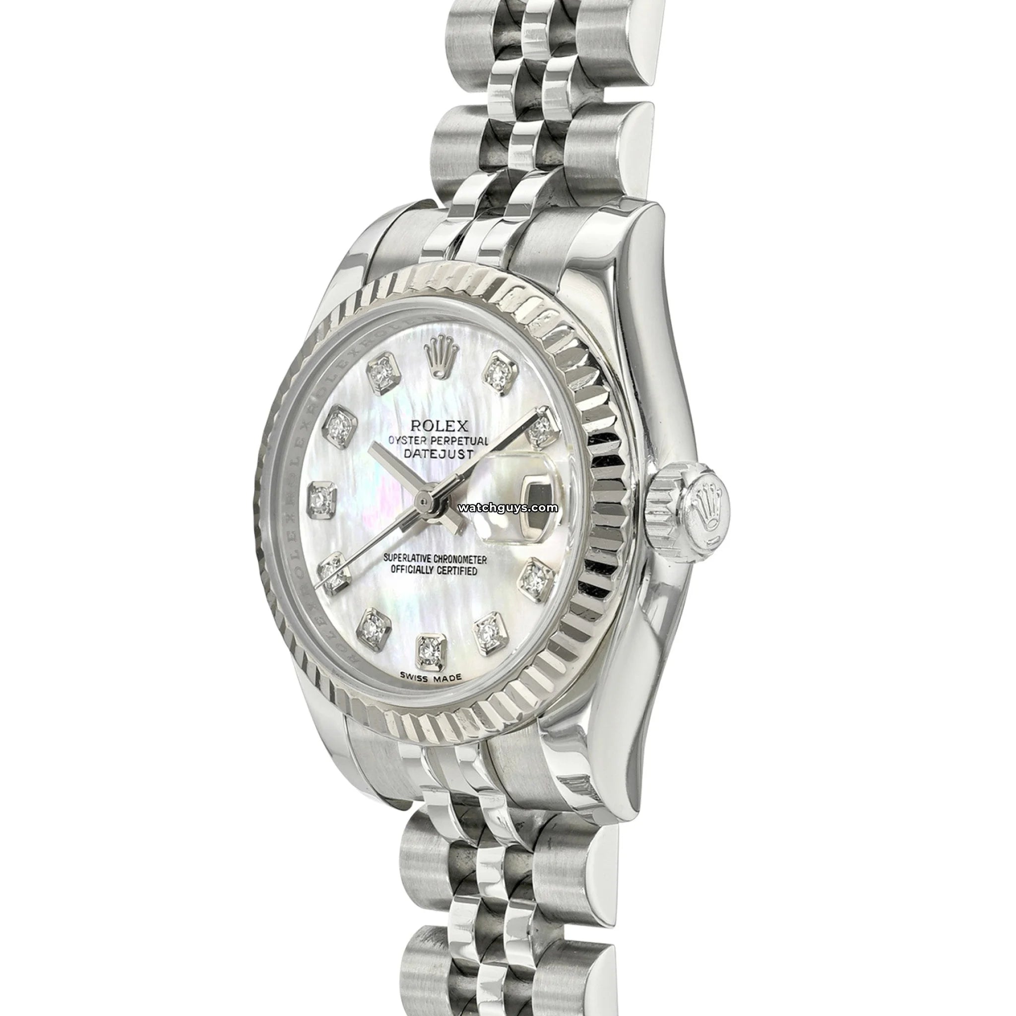 Rolex Datejust 179174 Ladies Watch - Pink Mother of Pearl Dial & Diamond Bezel | Luxury Dress Watch for Women, Perfect for Weddings & Formal Events