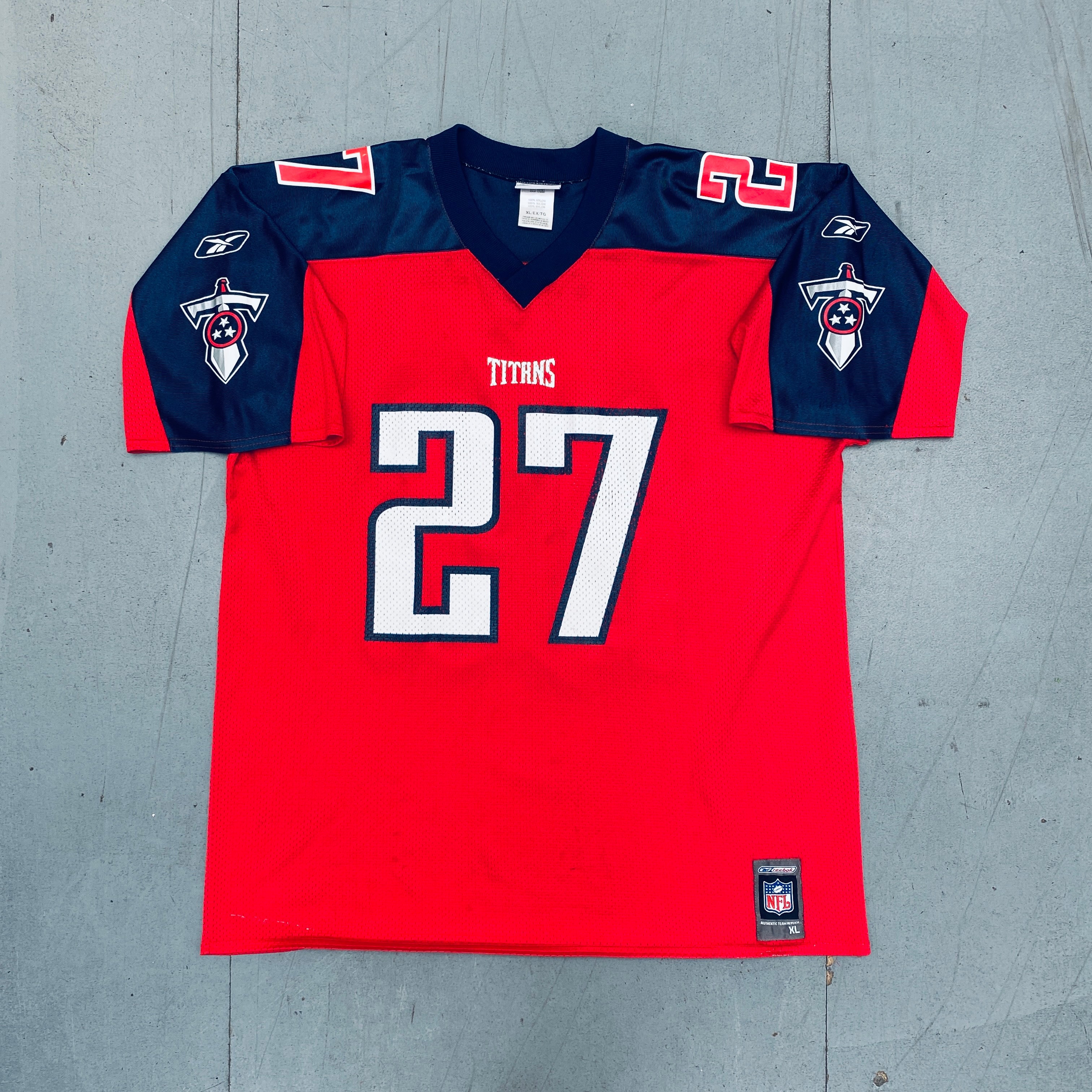Tennessee Titans Eddie George Fan Alternate Jersey 2001/2002 Season - XL Size for Game Day & NFL Memorabilia Collecting
