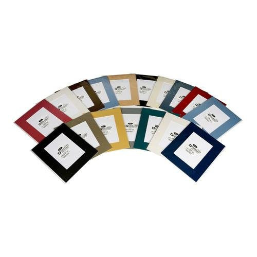 Logan Pre-Cut 8x10 Smooth Black Mat Board - Perfect for Framing Photos, Artwork, and Certificates