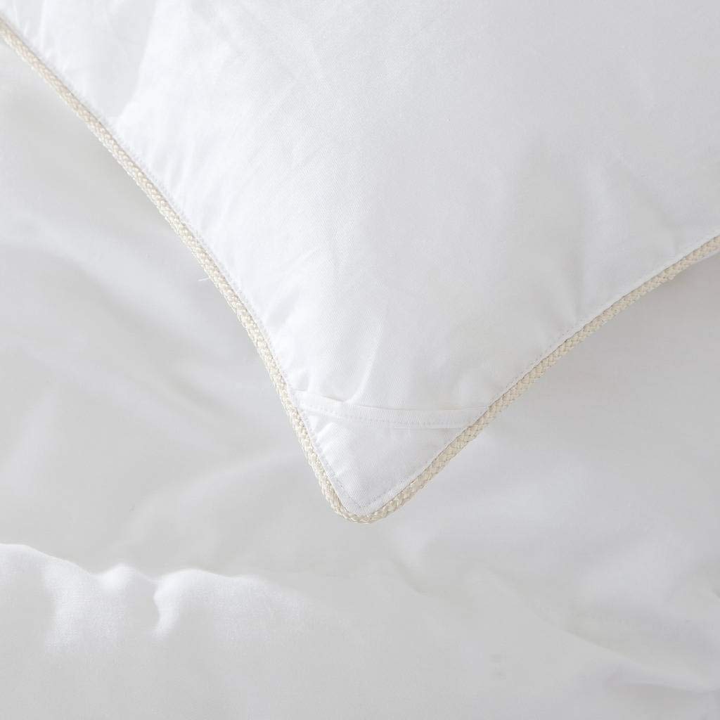 Premium 1500 Thread Count Goose Down Alternative Comforter - 100% Egyptian Cotton, 750 Fill Power, 50oz - Solid White Hypoallergenic Bedding for All Seasons - Perfect for Master Bedroom, Guest Room & Luxury Hotels